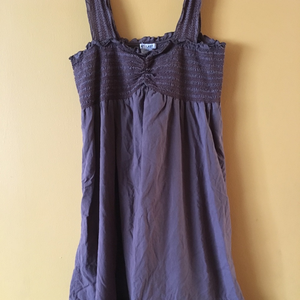 Adorable brown tank dress!